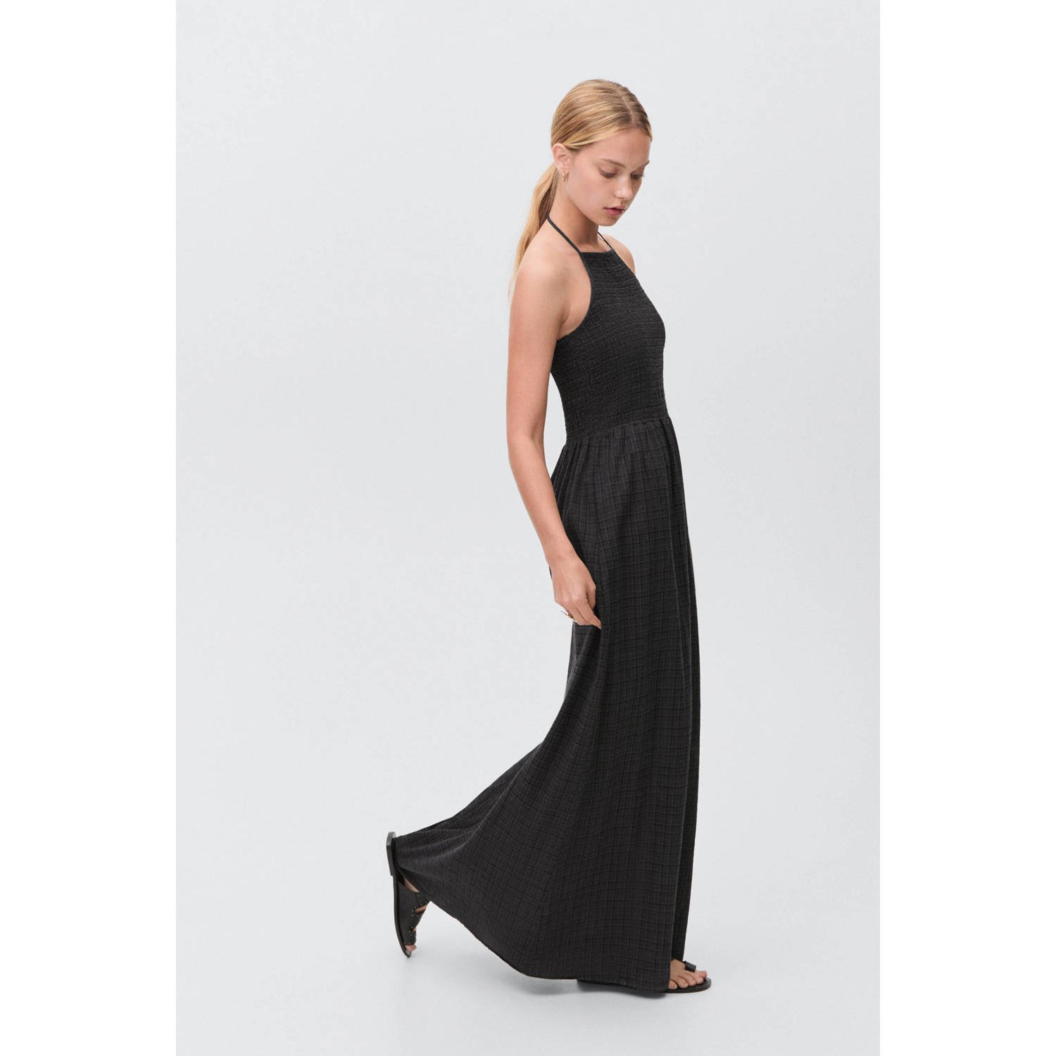 MANGO TEEN maxi jurk zwart