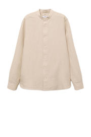 thumbnail: Mango Man linnen casual overhemd beige