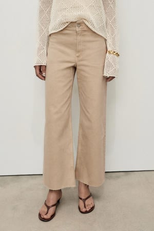 cropped jeans beige