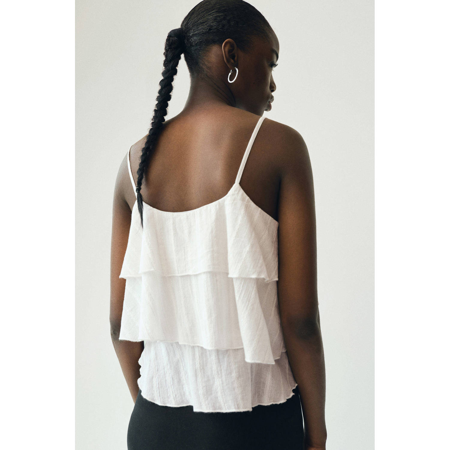 MANGO TEEN mouwloze top wit