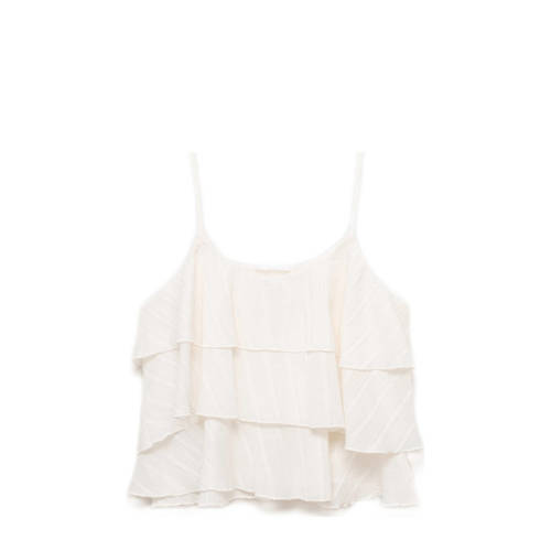 MANGO TEEN mouwloze top wit afbeelding