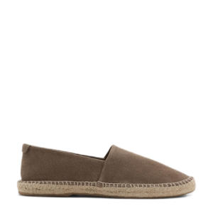   suède espadrilles bruin