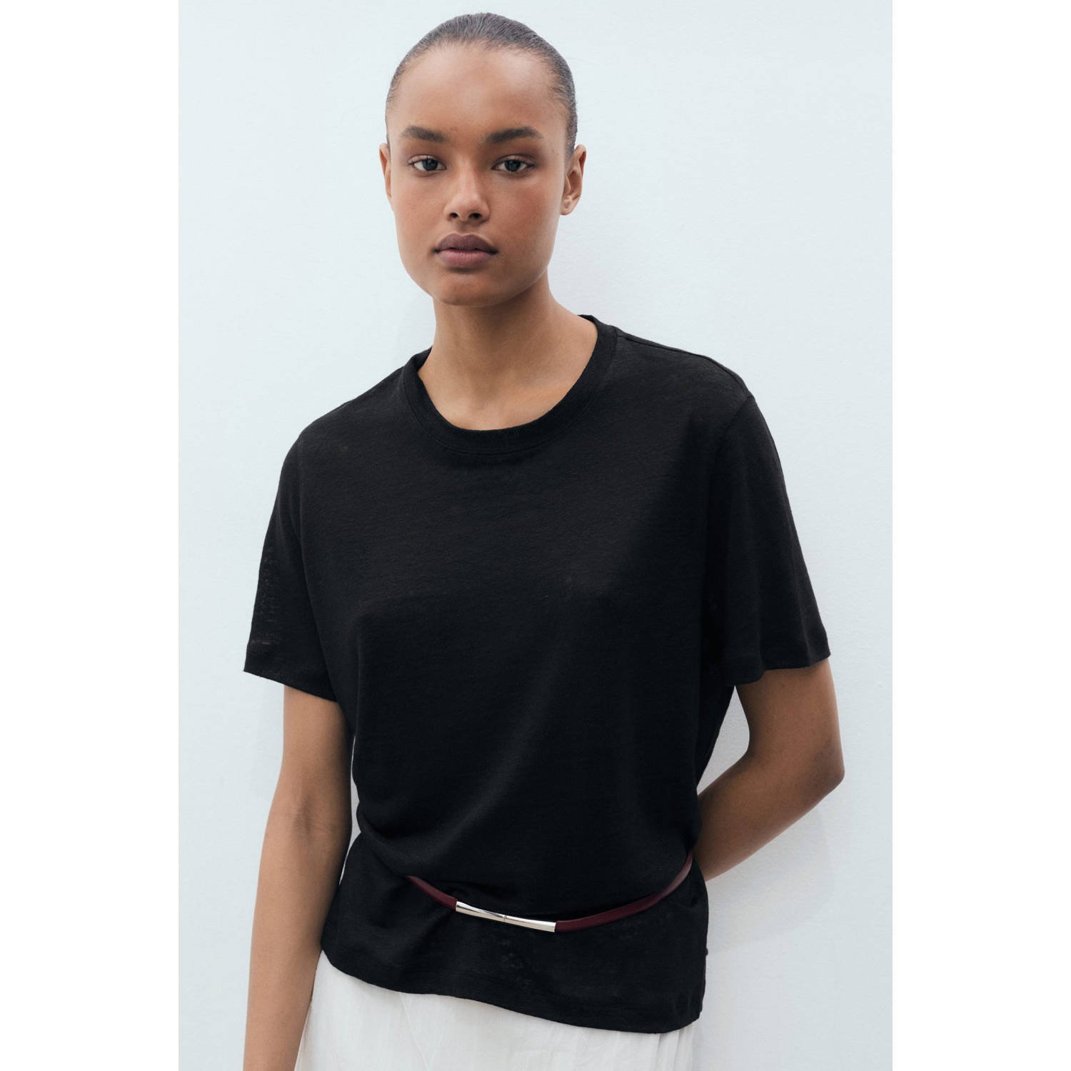 Mango linnen T-shirt