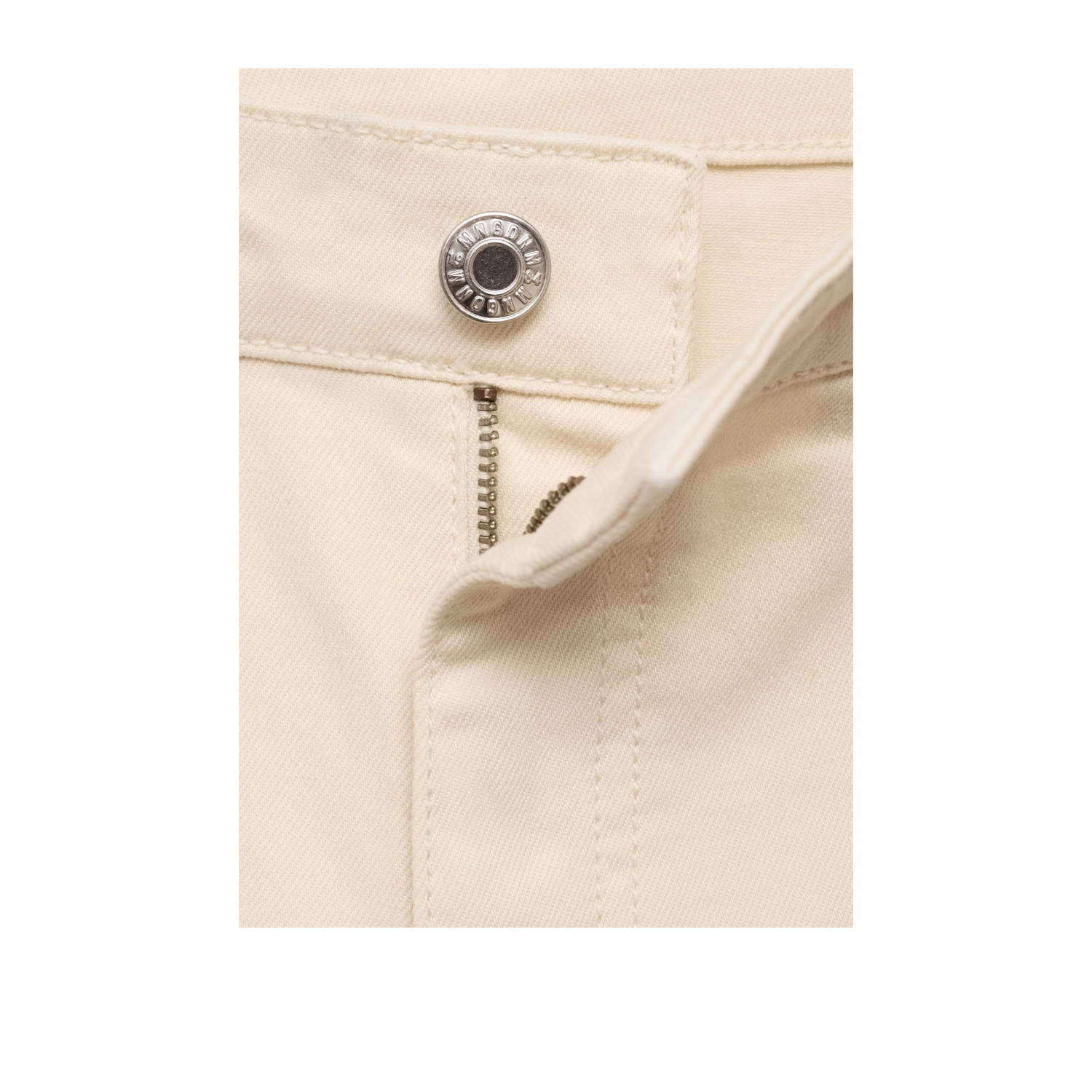 Mango straight leg jeans zand