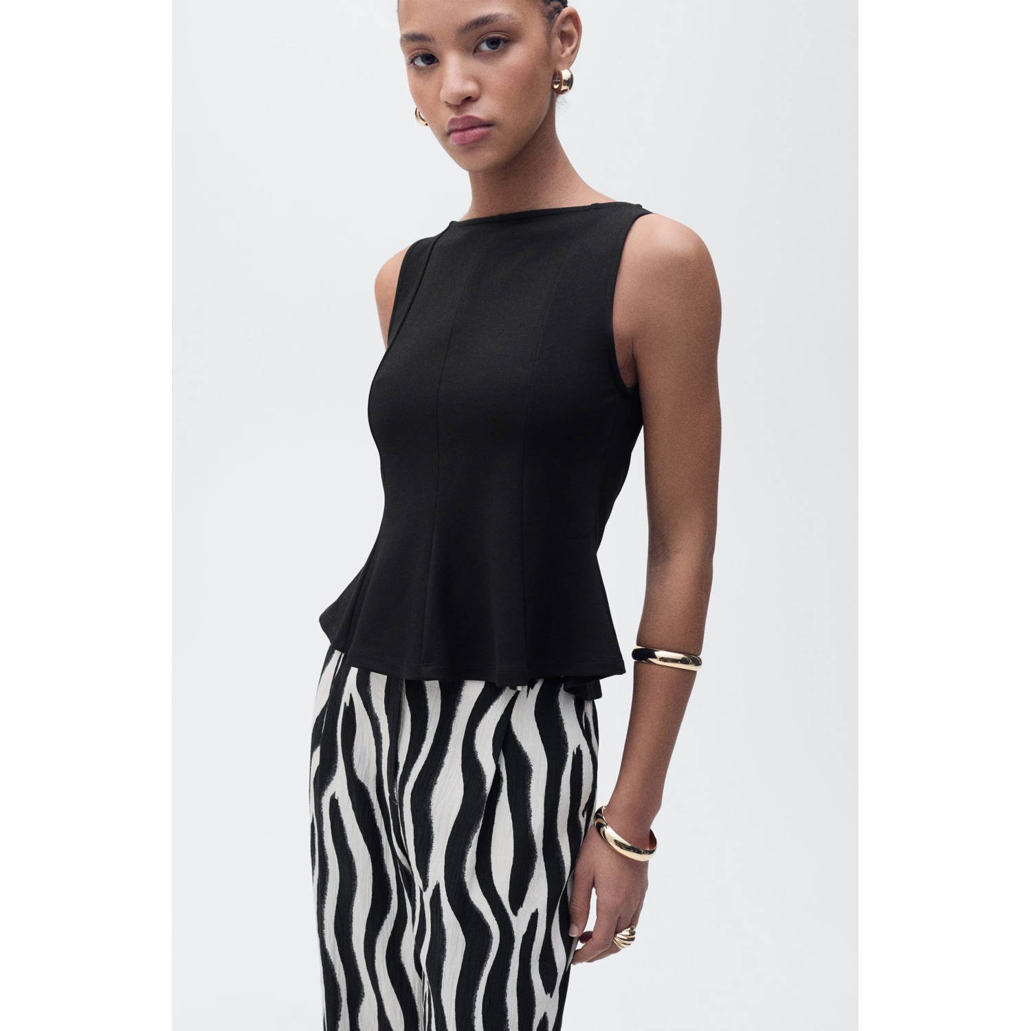 Mango top zwart