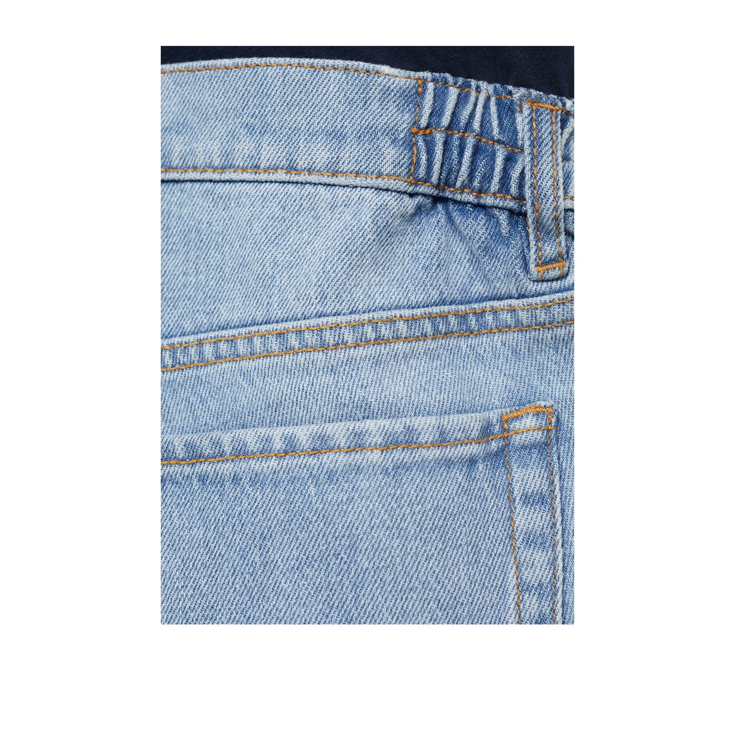 Mango straight leg jeans light blue denim