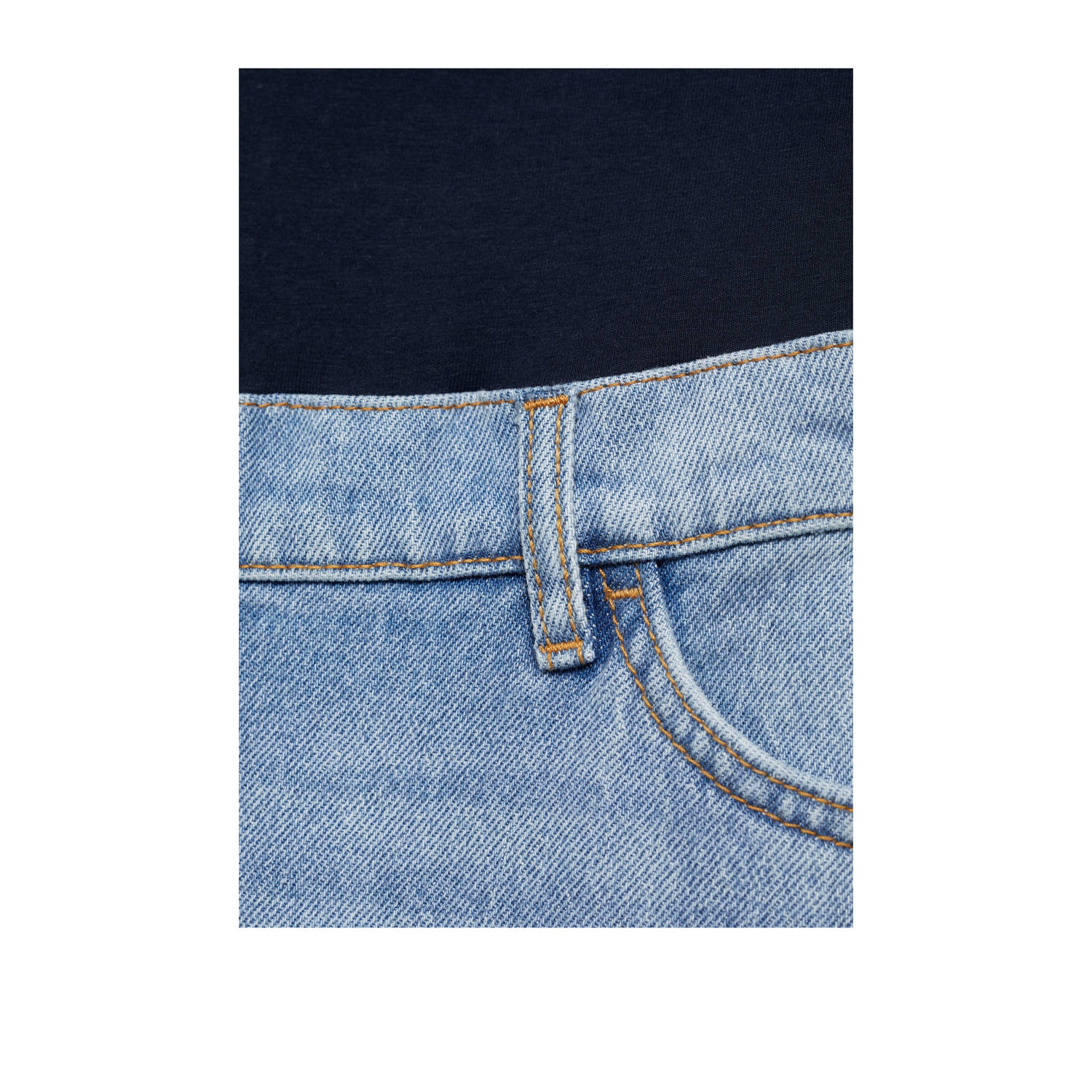 Mango straight leg jeans light blue denim