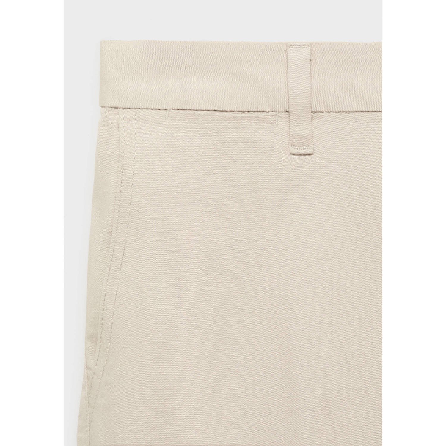 Mango Man regular chino short ecru