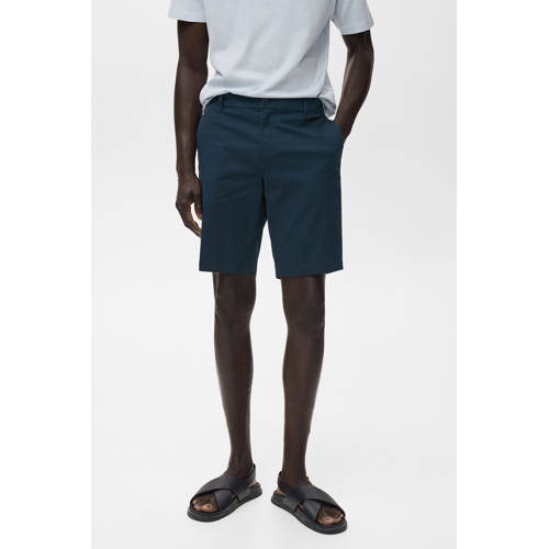 Mango Man regular chino short donkerblauw afbeelding