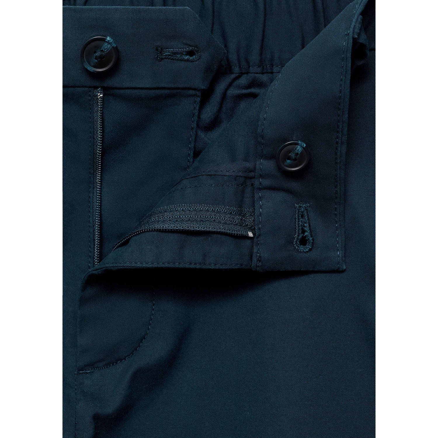 Mango Man regular chino short donkerblauw