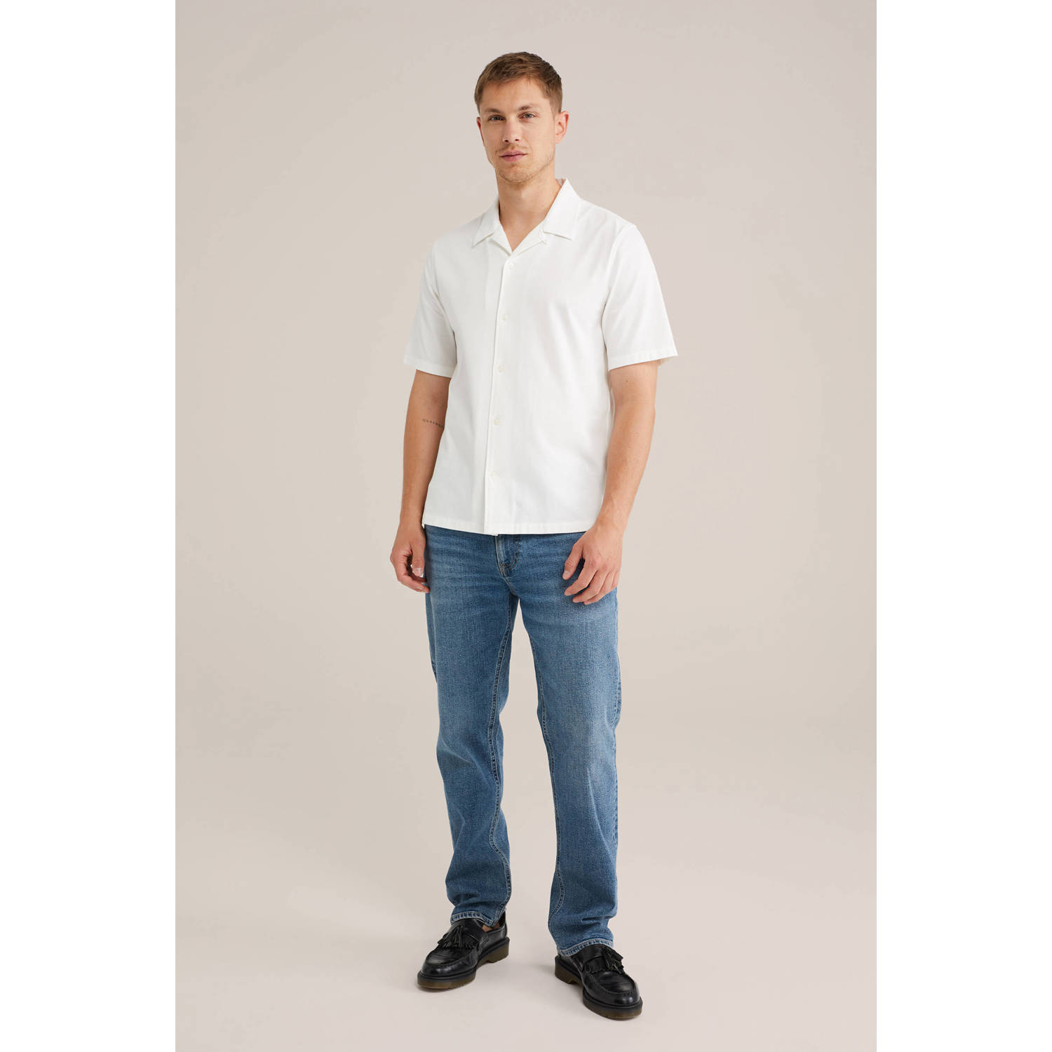 WE Fashion casual overhemd wit