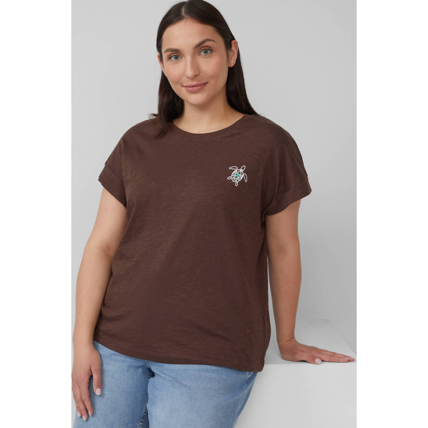 S.Oliver Curve top bruin