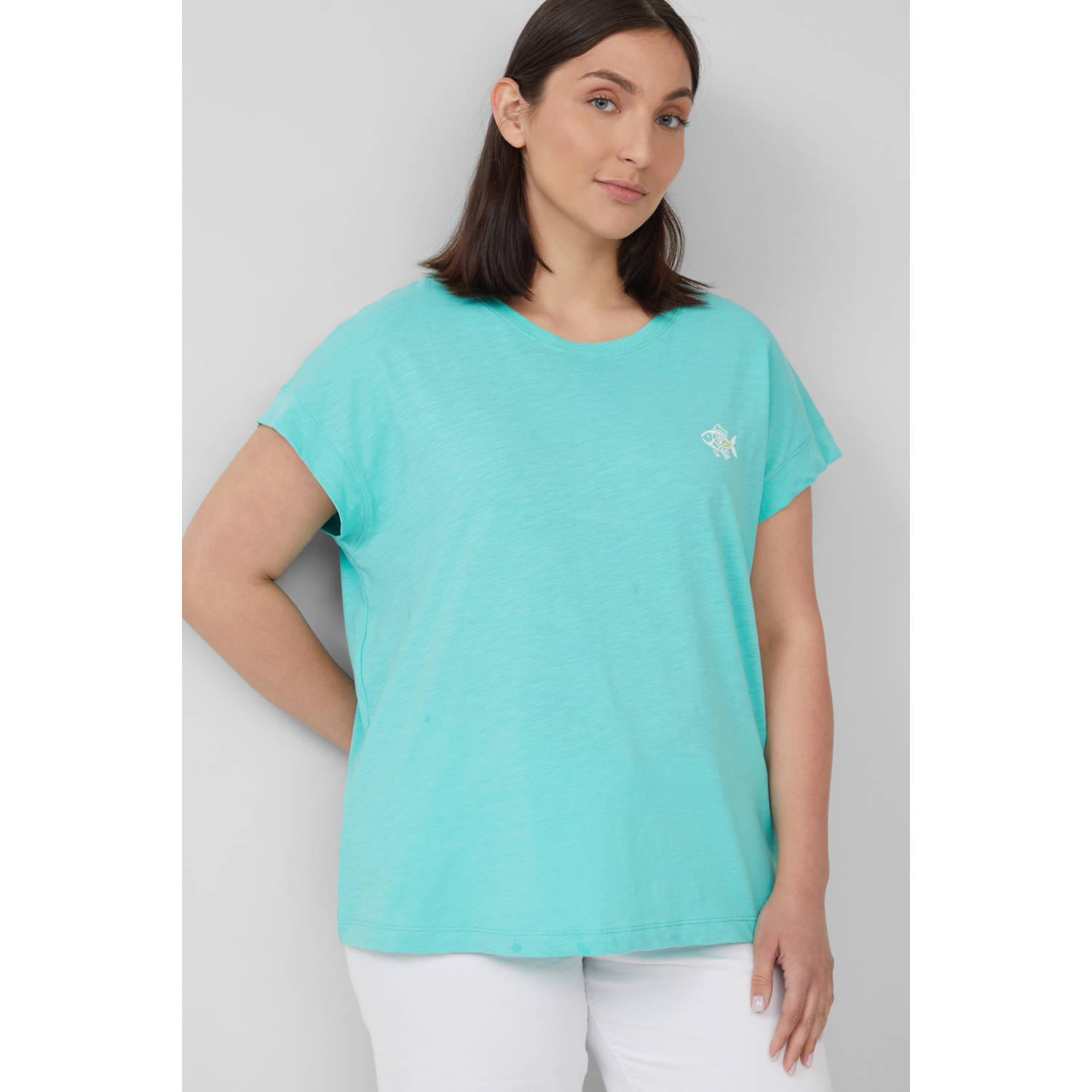 S.Oliver Curve top turquoise
