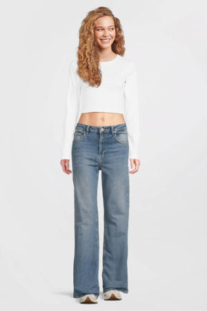 high waist wide leg jeans