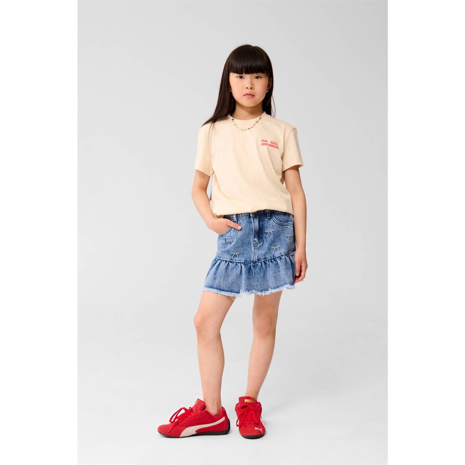 Shoeby denim spijkerrok medium blue denim