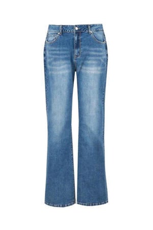 flared jeans dark blue denim