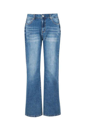 flared jeans dark blue denim