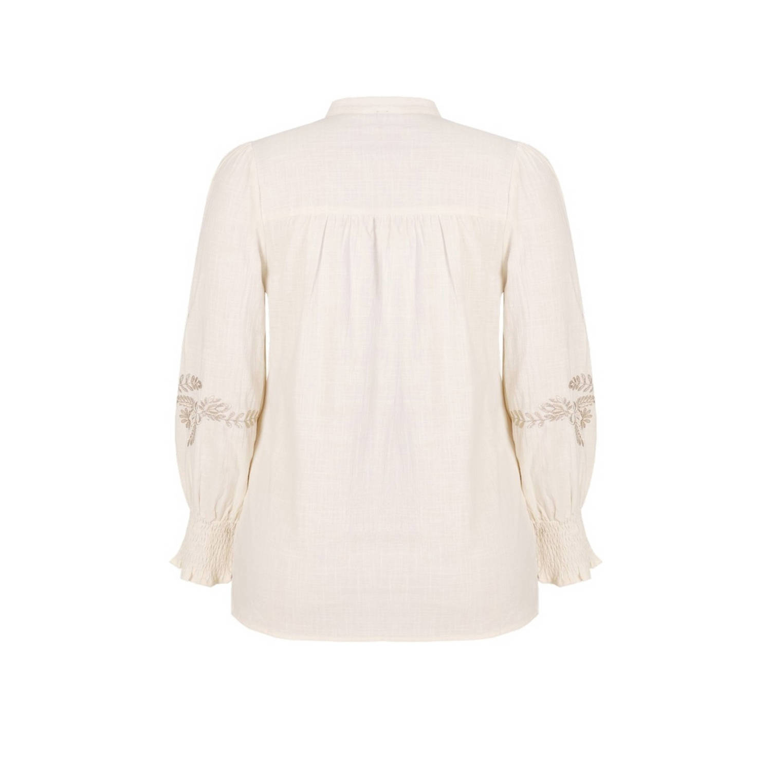 Exxcellent top ecru broderie