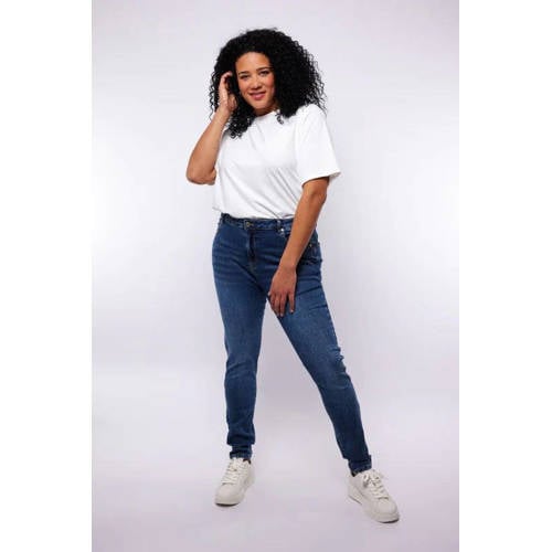 Exxcellent slim fit jeans dark blue denim afbeelding