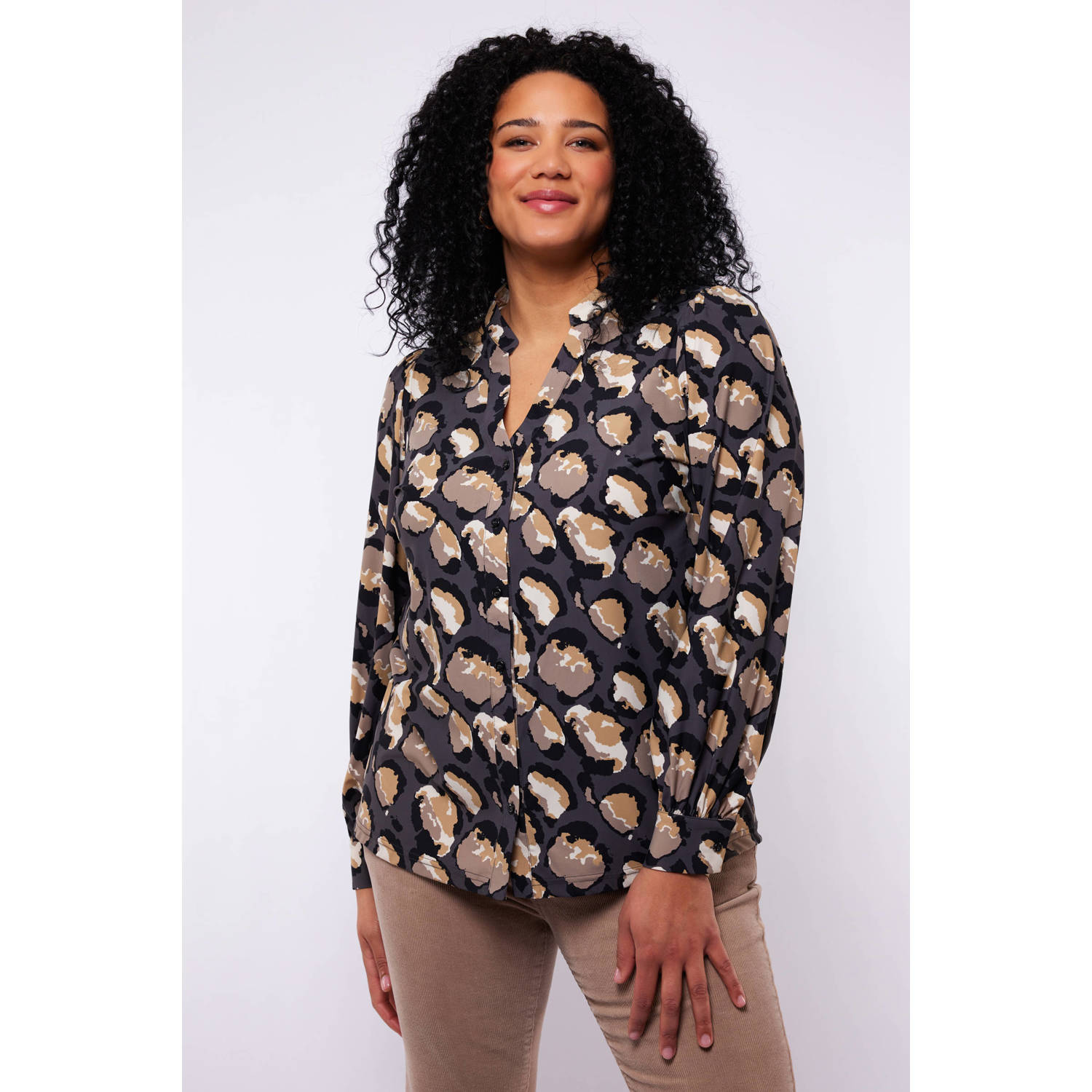 Exxcellent blouse grijsblauw