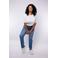 Exxcellent straight leg jeans medium blue denim