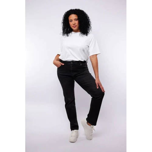 Exxcellent straight leg jeans black denim afbeelding