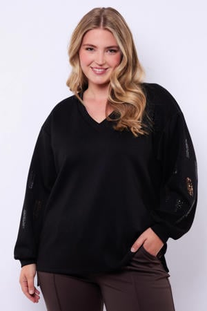 sweater zwart met pailletten