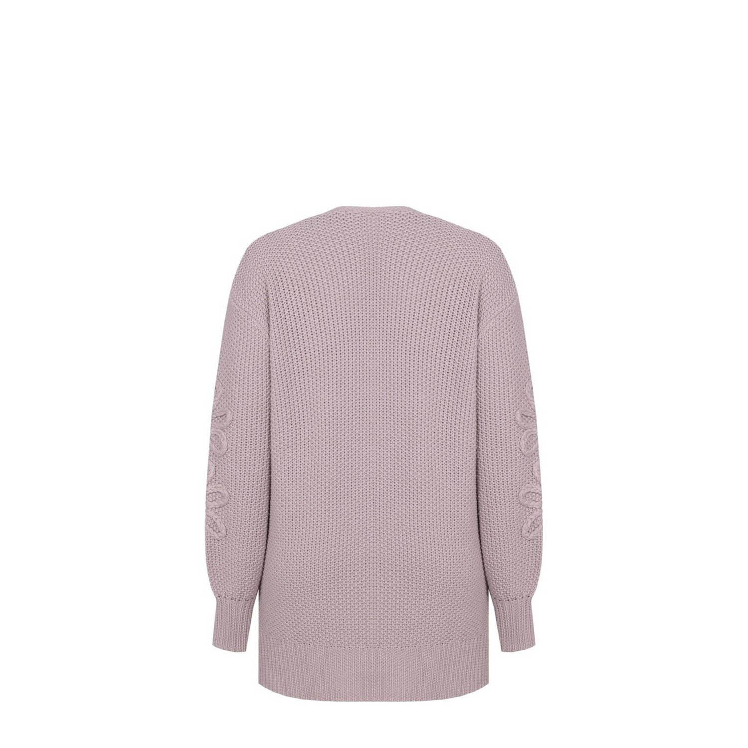 Exxcellent gebreid vest lichtroze