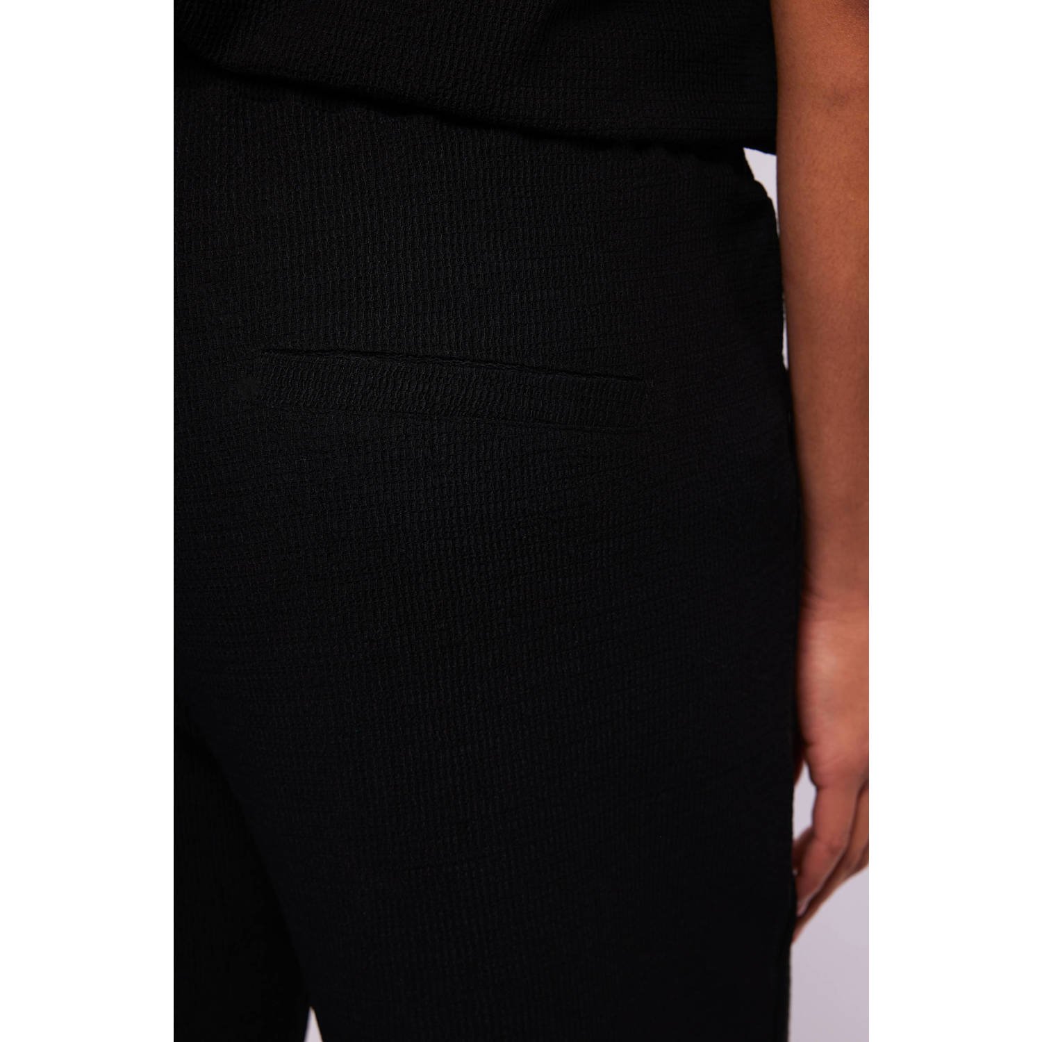 Exxcellent wide leg regular waist broek zwart