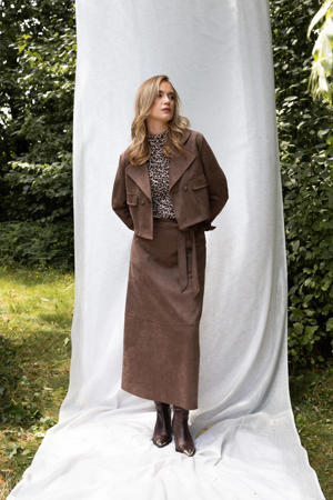 suede jasje bruin