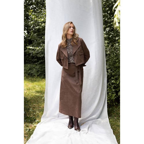 ICNK.Amsterdam suede jasje bruin afbeelding