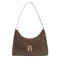 Furla leren schoudertas Diamante Mini donkerbruin
