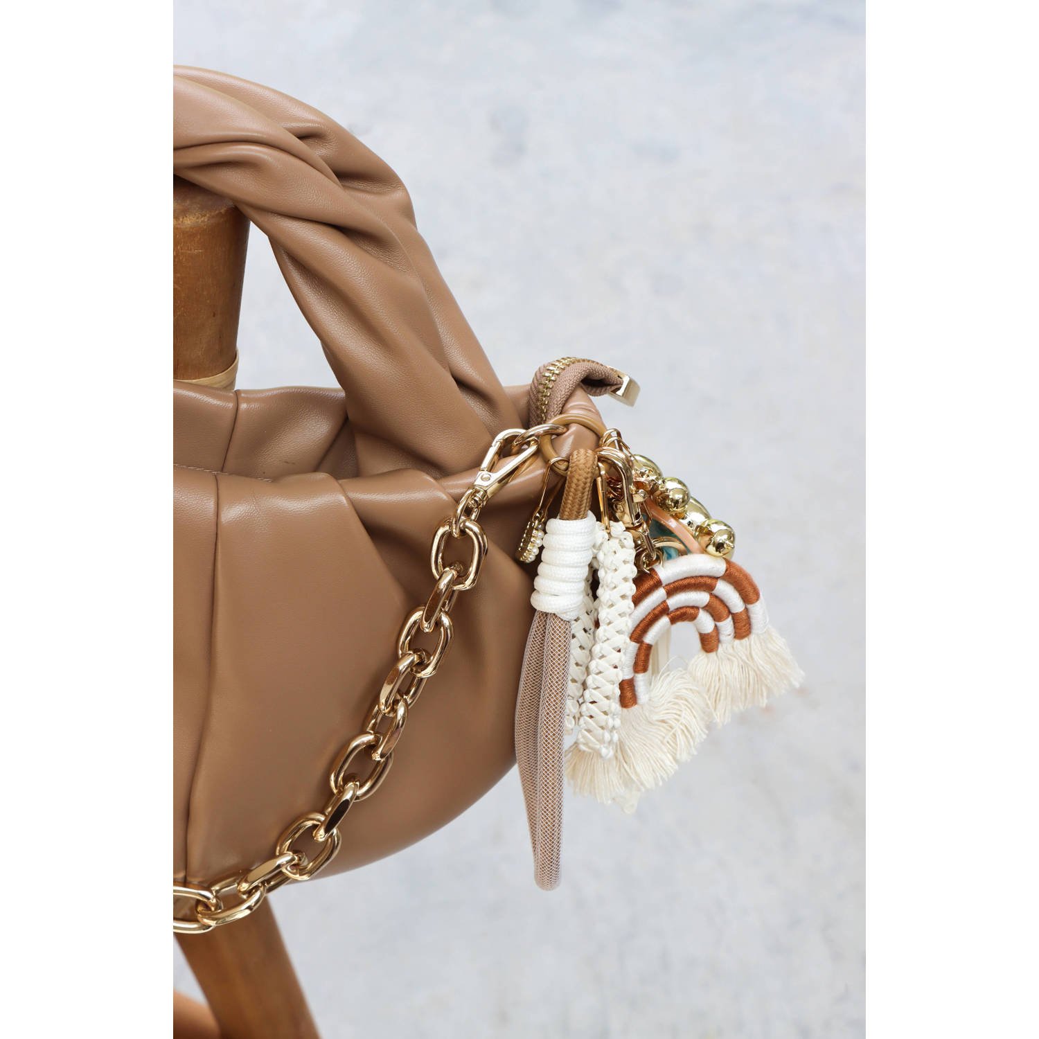 Label Kiki sleutelhanger Vanilla Sky ecru