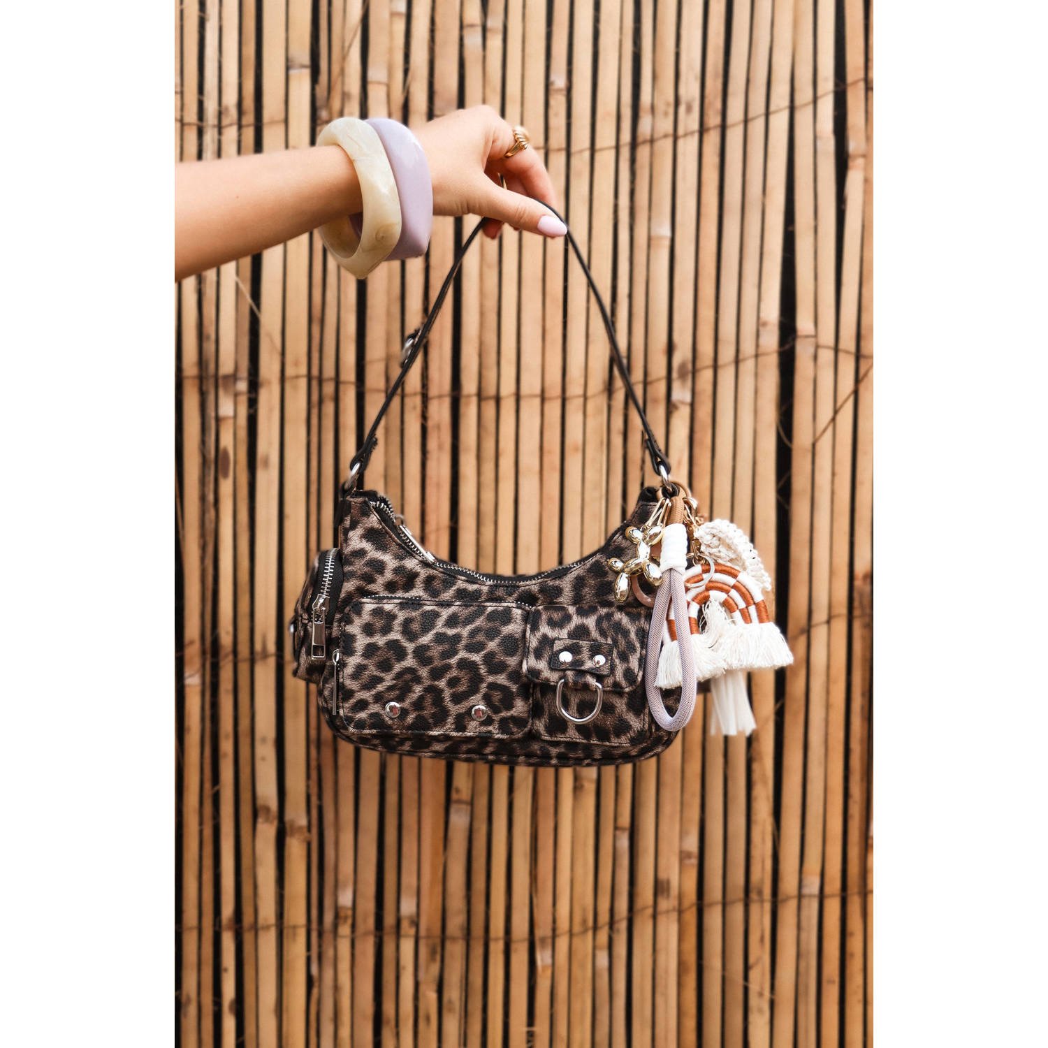 Label Kiki sleutelhanger Vanilla Sky ecru