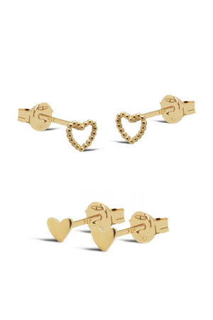 gold plated oorbellen Milly (set van 2)