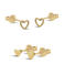 KARMA Jewelry gold plated oorbellen Milly (set van 2)