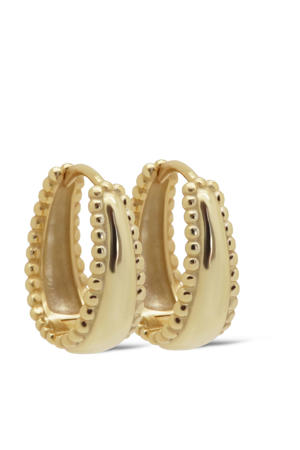 gold plated oorbellen Dotty Carel