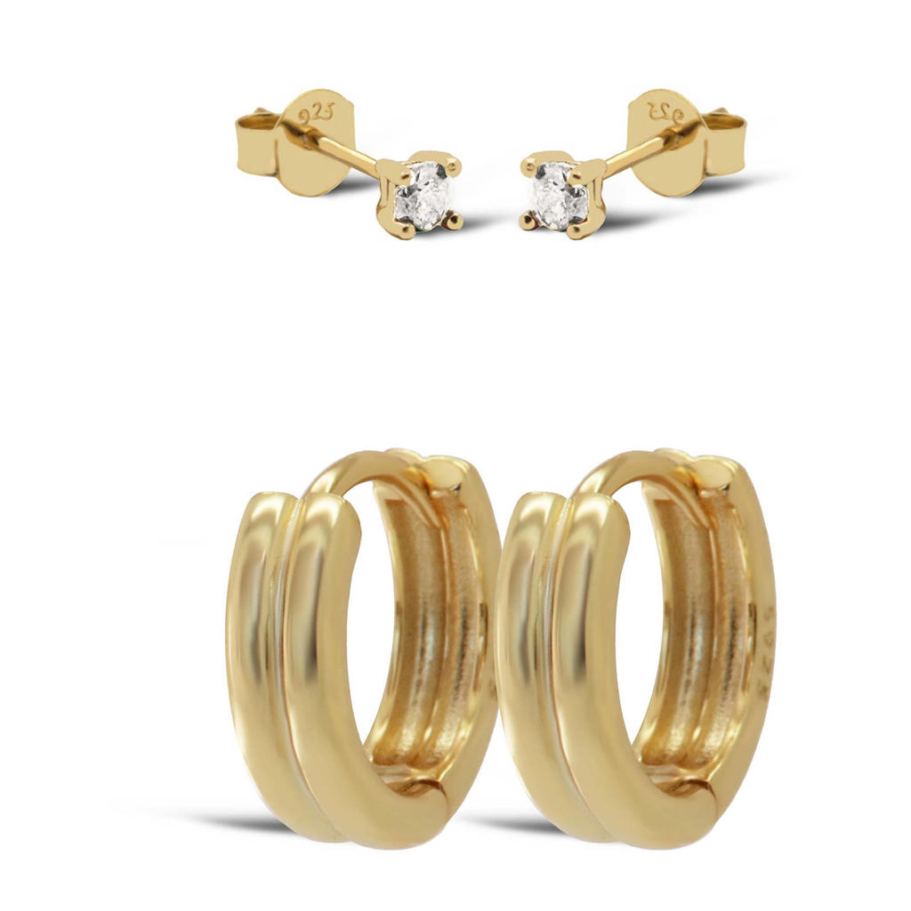 KARMA Jewelry gold plated oorbellen Romie (set van 2)