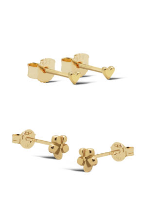 gold plated oorbellen Rosie