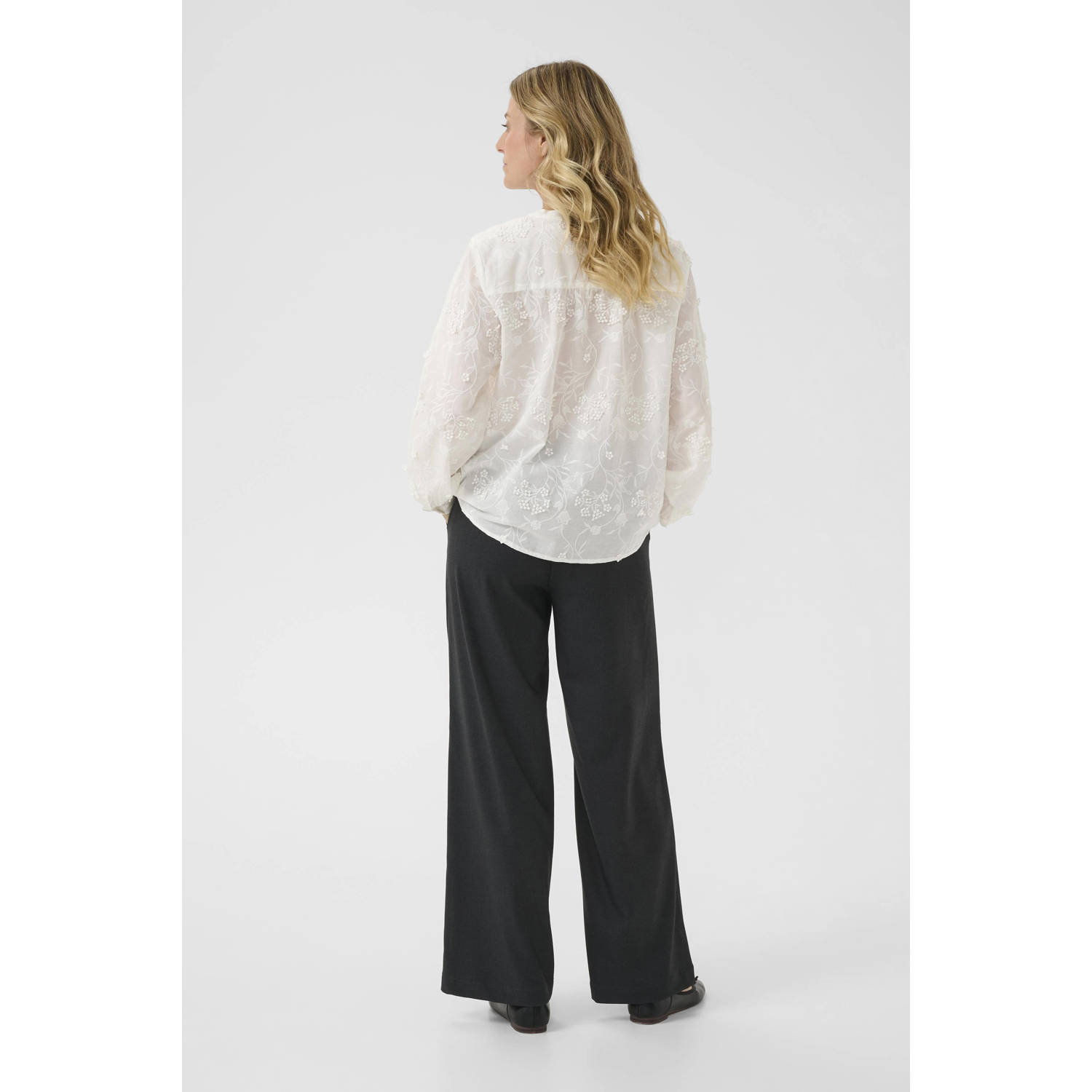 Cream blouse wit