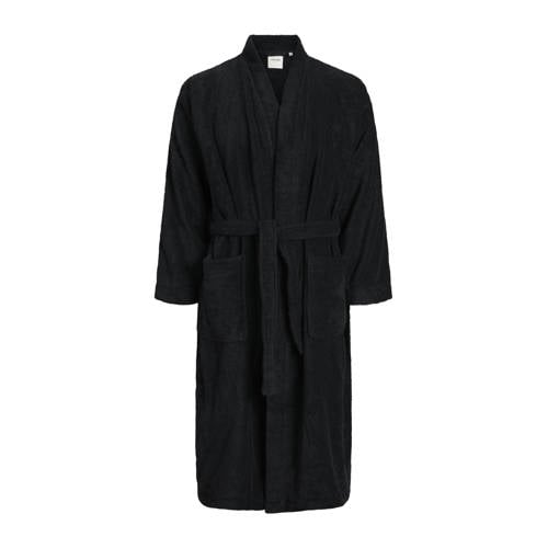 JACK & JONES badstof badjas JACSOLID zwart afbeelding
