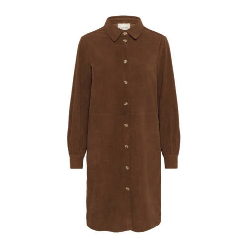 Cream blousejurk bruin afbeelding
