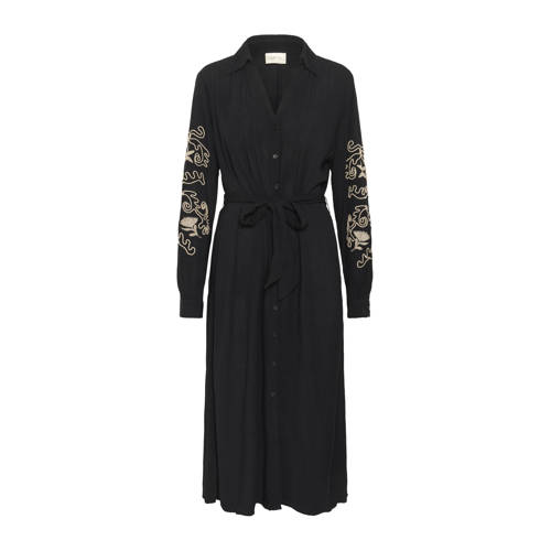 Cream blousejurk zwart afbeelding