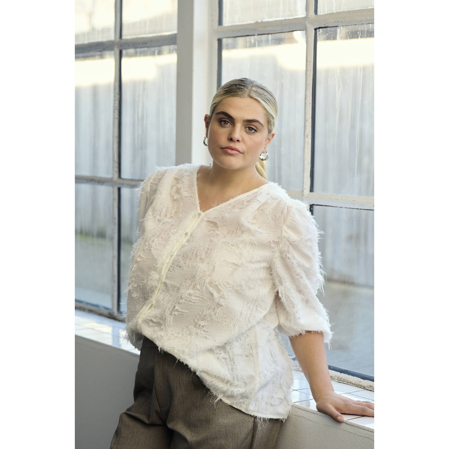 Kaffe Curve top ecru