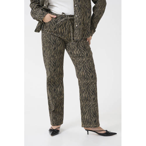 Kaffe Curve straight leg jeans zwart afbeelding