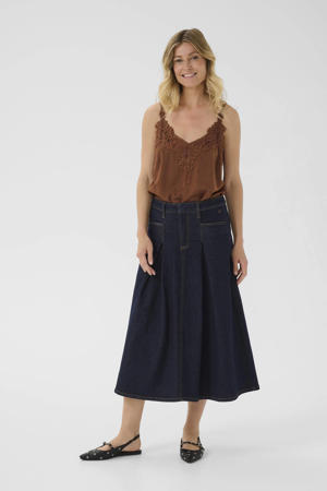denim spijkerrok dark blue denim