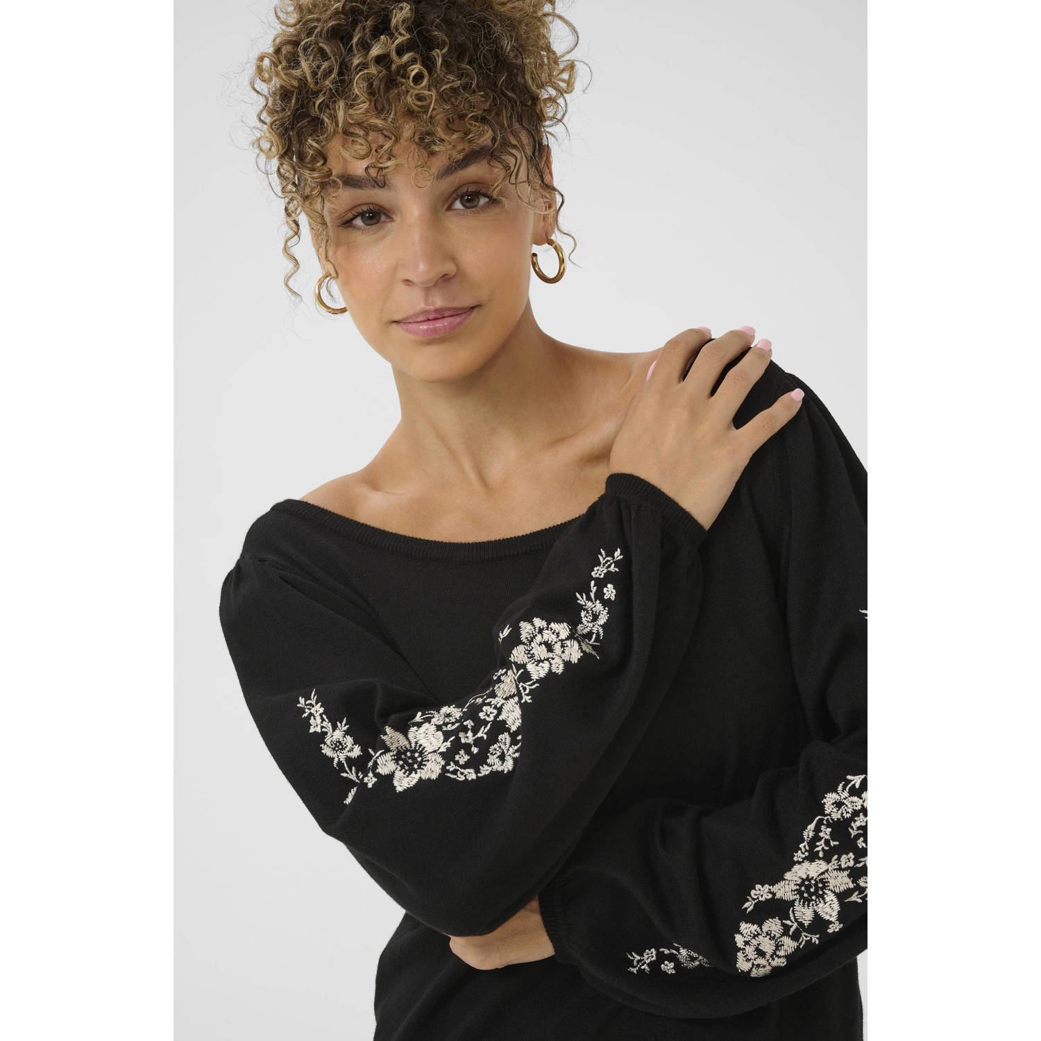 Cream top zwart