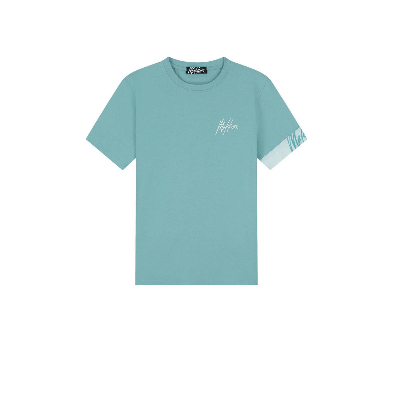 Malelions regular T-shirt blauw