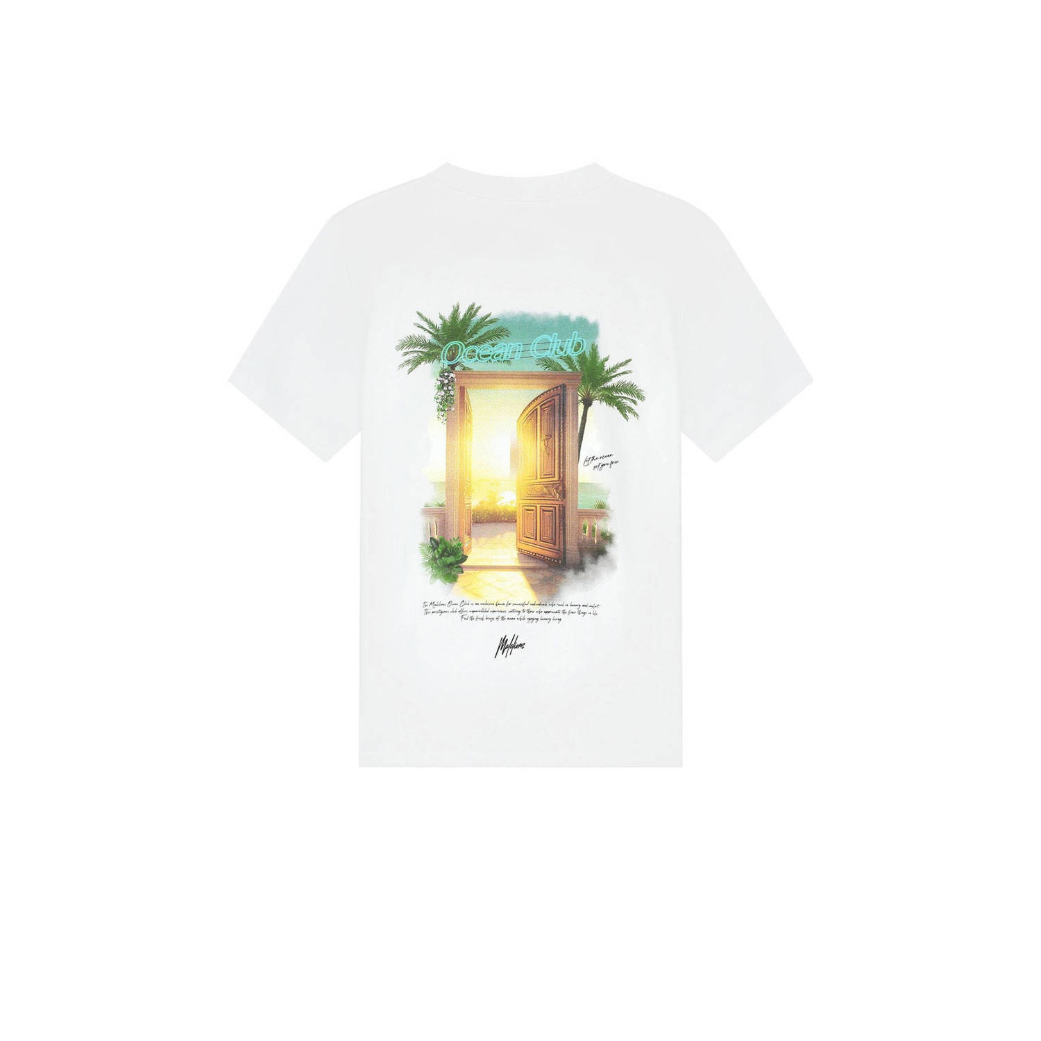 Malelions regular T-shirt wit