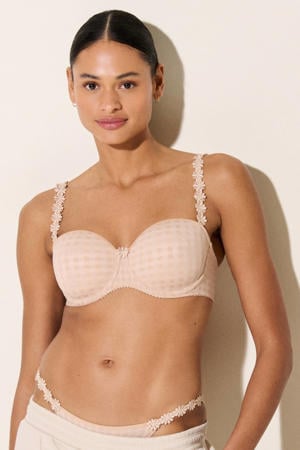 voorgevormde strapless beugelbh Avero beige
